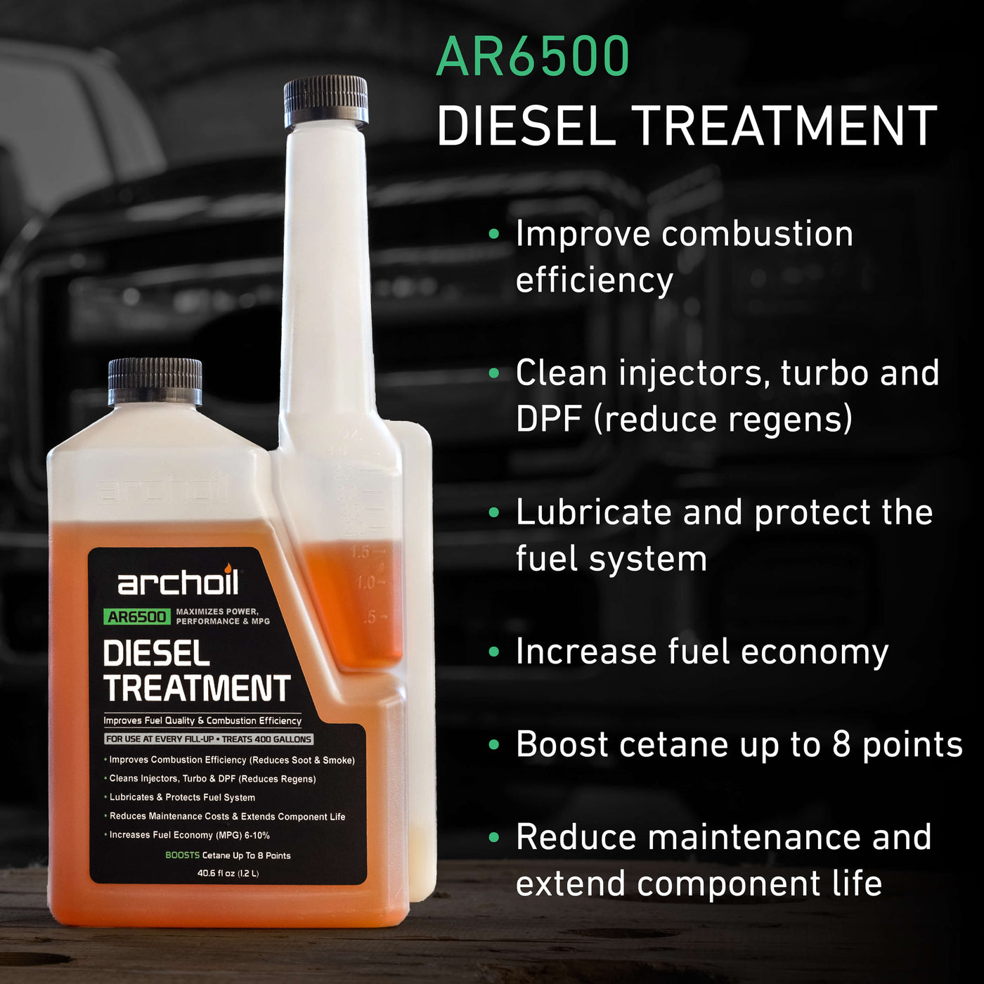 AR6500 Diesel Treatment Clean and Boost Your Diesel Archoil
